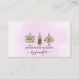 Sweet Treats Candy Bakery Jar Business Card