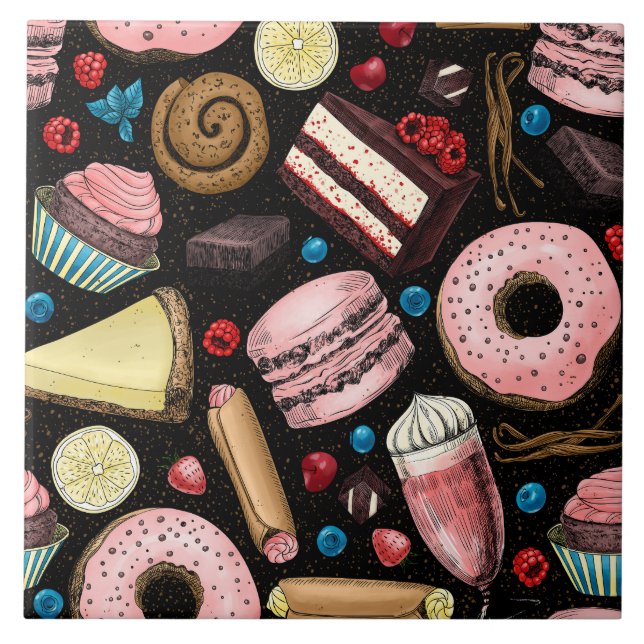 Sweet treats  ceramic tile (Front)