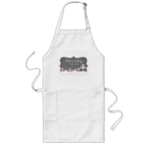 Sweet Treats Chalkboard Bakery Business Apron