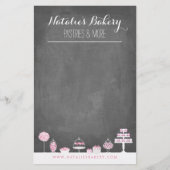 Sweet Treats Chalkboard Bakery Business Flyer (Front)