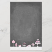 Sweet Treats Chalkboard Bakery Business Flyer (Back)