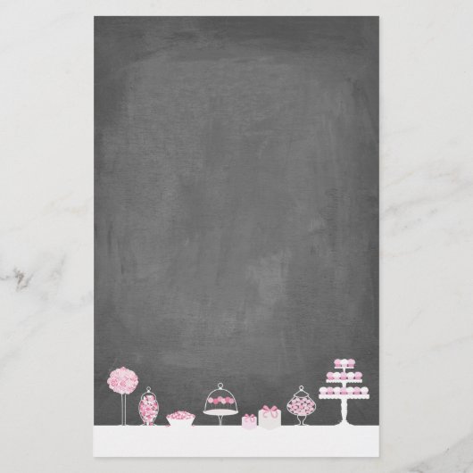 Sweet Treats Chalkboard Bakery Business Flyer (Back)