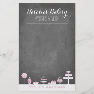 Sweet Treats Chalkboard Bakery Business Flyer