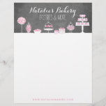 Sweet Treats Chalkboard Bakery Business Letterhead<br><div class="desc">Bakery Business Letterhead</div>