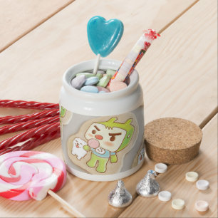 Sweet Treats: Character Icing Cookies Pattern Candy Jar