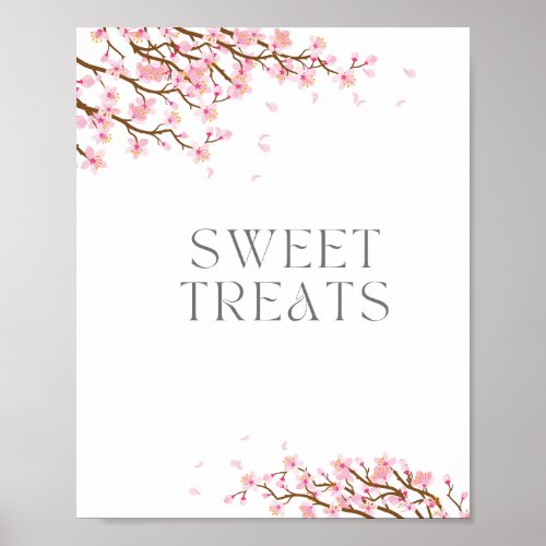 Sweet Treats Cherry Blossom Sign for Bridal Shower