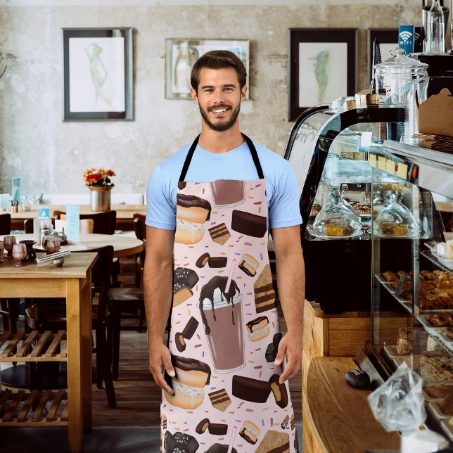 Sweet Treats Chocolate Donut Mocha Peanut Butter Apron (Creator Uploaded)