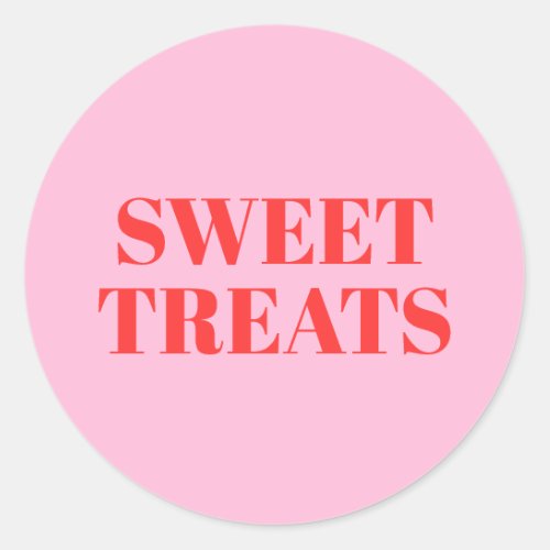 Sweet Treats Classic Round Sticker