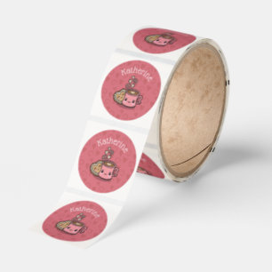 Sweet Treats Cocoa and Cookie Classic Round Sticker
