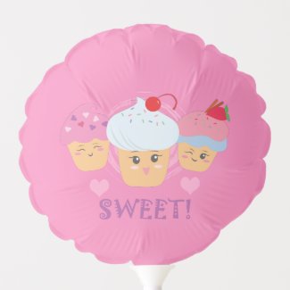 Sweet Treats - Cupcakes! Balloon