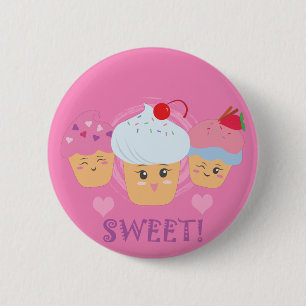 Sweet Treats - Cupcakes! Button