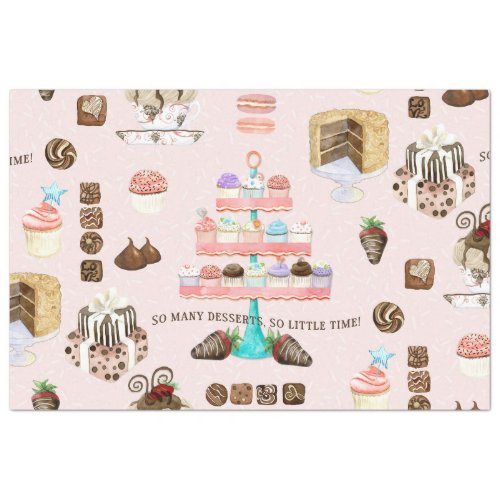 Sweet Treats Cupcakes Chocolates n Cakes Decoupage Tissue Paper