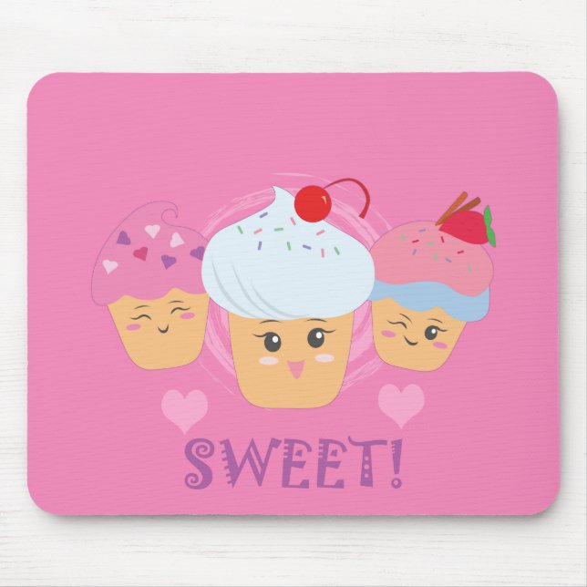 Sweet Treats - Cupcakes! Mouse Pad (Front)