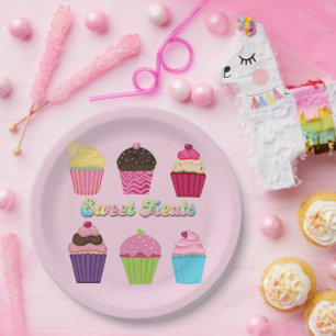 Sweet Treats Cupcakes Paper Plates