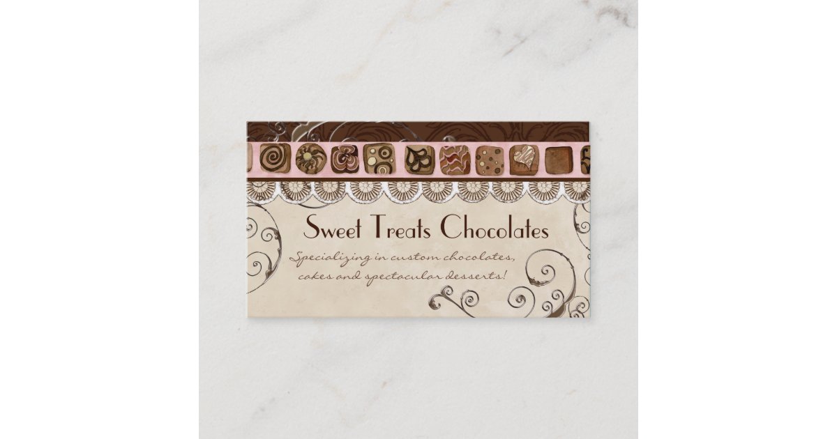 Sweet Treats Dessert Bakery Business Cards | Zazzle