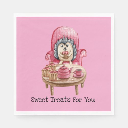 Sweet Treats For You _ Porcupine Paper Napkin