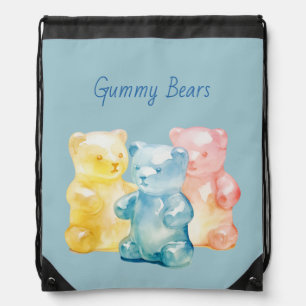 Sweet Treats Gummy Bears Drawstring Bag