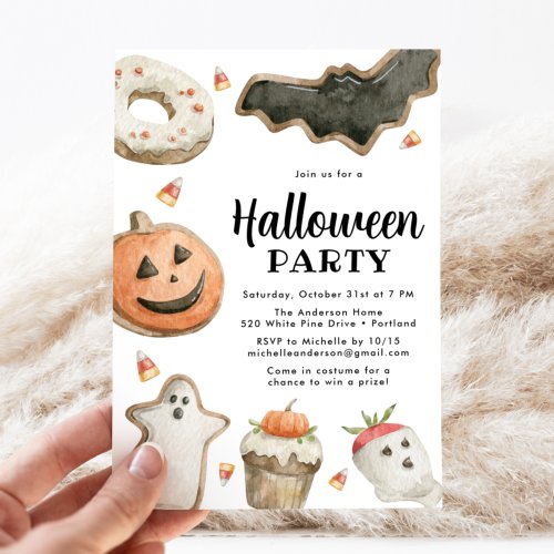 Sweet Treats Halloween Party Invitation