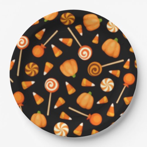 Sweet Treats Halloween Party Paper Plates