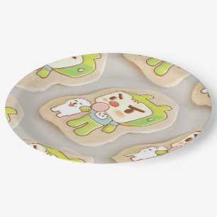 Sweet Treats: Iron T & Smiling Bichon Iced Cookies Paper Plates
