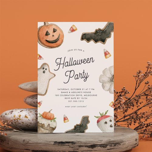 Sweet Treats Kids Halloween Party Invitation