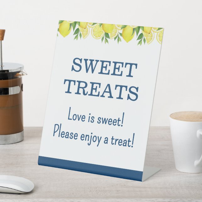 Sweet Treats Lemon Bridal Shower Sign (In SItu)