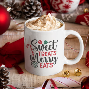Sweet Treats Merry Eats Cute Christmas Coffee Mug