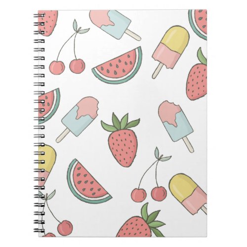 Sweet Treats Notebook _ White