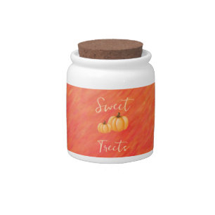 Sweet Treats-Pumpkin- Candy Jar