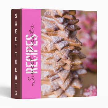 Sweet Treats Recipe Binder by lifethroughalens at Zazzle