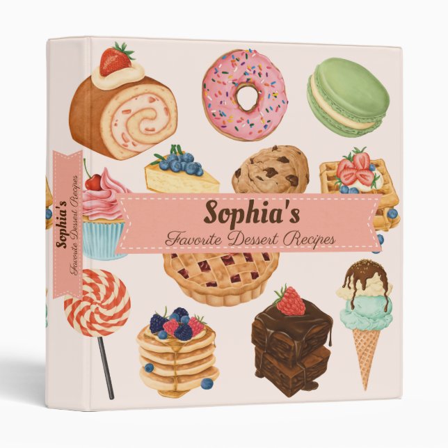 Sweet Treats Recipe Binder (Front/Spine)