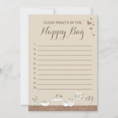 Sweet Treats Rustic Baby Shower Guessing Game (Front)