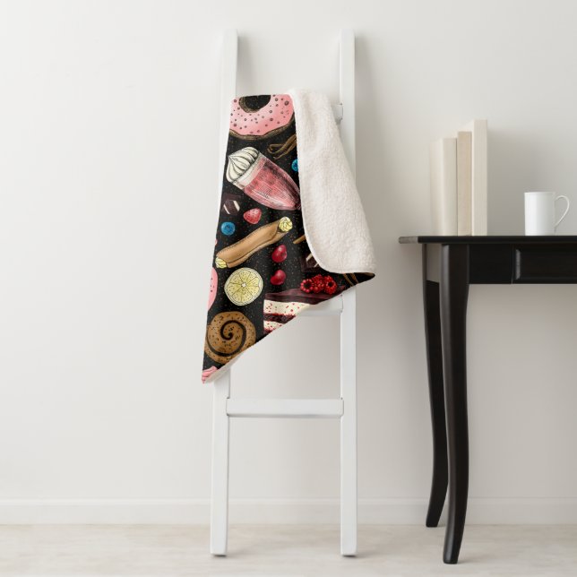 Sweet treats  sherpa blanket (In Situ)