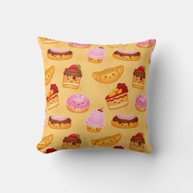 Sweet Treats Throw Pillow (Front)