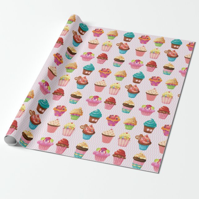 Sweet Treats Wrapping Paper (Unrolled)