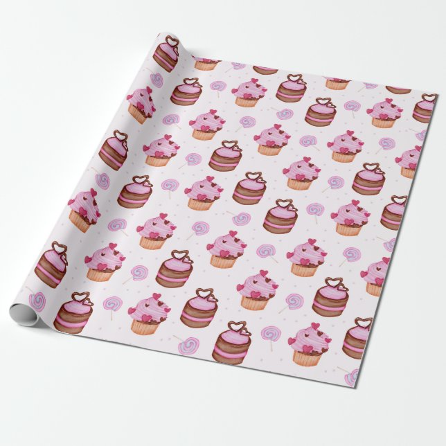 Sweet Treats Wrapping Paper (Unrolled)