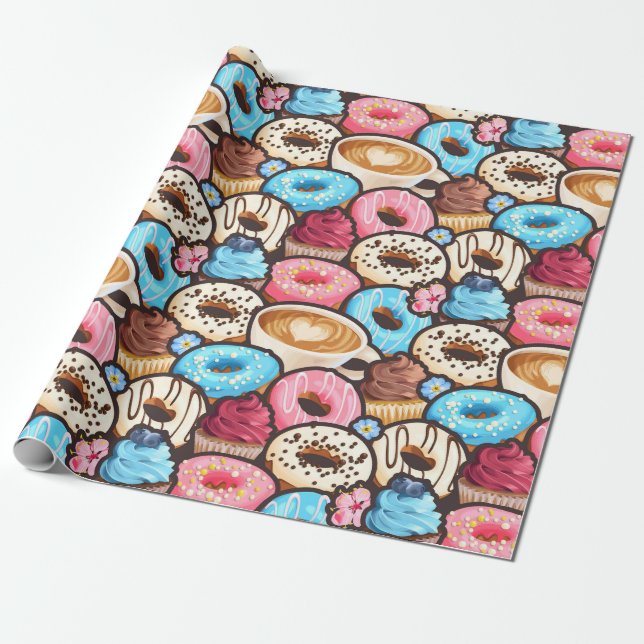 Sweet Treats Wrapping Paper (Unrolled)