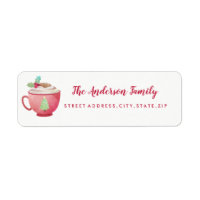 Sweet Tree Mug Christmas Return Address Label