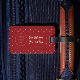 Sweet Trendy Business Logo Company Corporate promo Luggage Tag