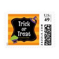 Sweet Trick or Treat Halloween Party Postage