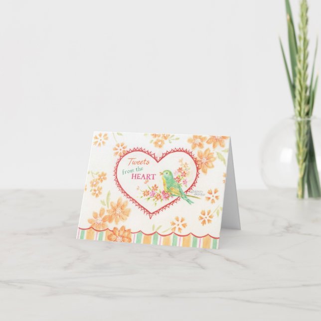 Sweet Tweets Bird Blank Any Occasion Card (Front)
