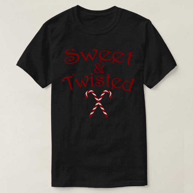 Sweet & Twisted Candy Canes 1611 T-Shirt (Design Front)