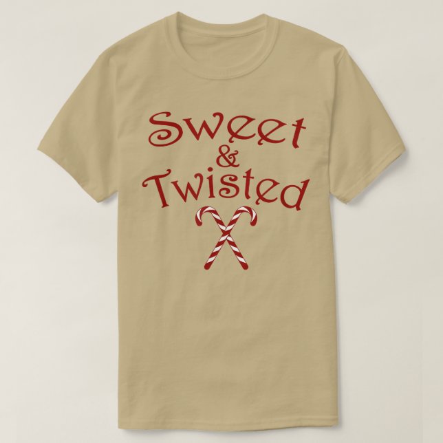 Sweet & Twisted Candy Canes 1615 T-Shirt (Design Front)