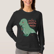 Sweet Tyrannosaurus Rex Watermelon Cartoon Cute Di T-Shirt
