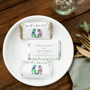 Sweet u Saurus Funny Dinosaur Wedding Custom Hershey's Miniatures