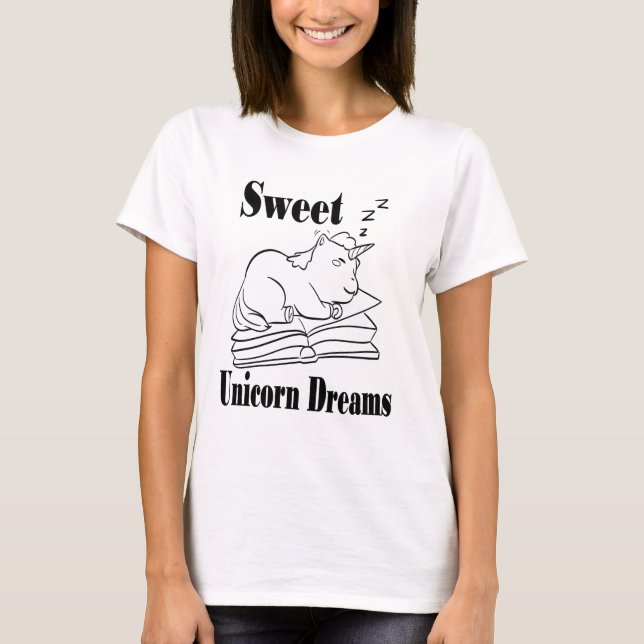 Sweet Unicorn Dreams Tee Shirt - BL (Front)