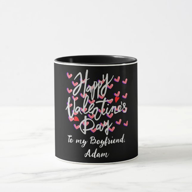 sweet valentine couple personalized customize mug (Center)