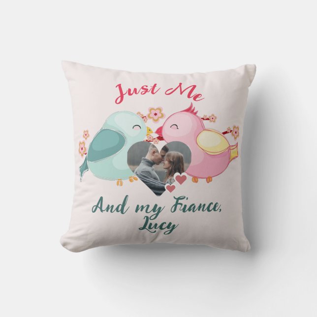 sweet valentine couple personalized customize throw pillow (Front)