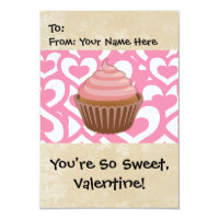 Sweet Valentine Cupcake Card