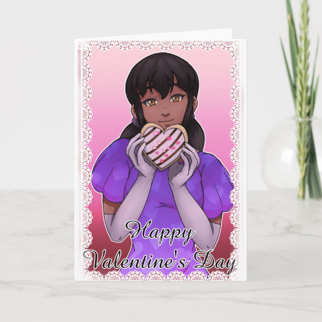 Sweet Valentine Folded Greeting Card (Front)